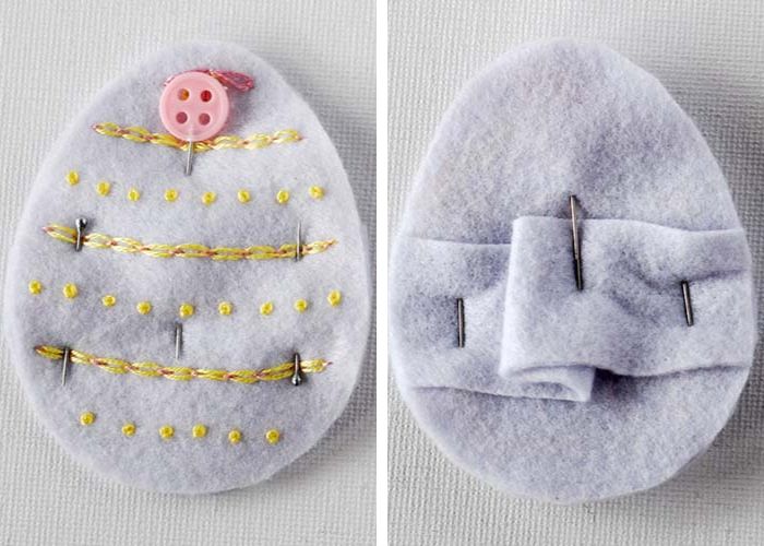 Assemblare e appuntare i portatovaglioli