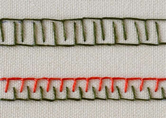 Double blanket stitch