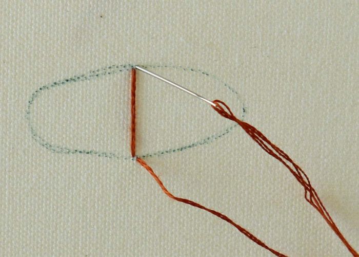 Surface Satin stitch Step 3