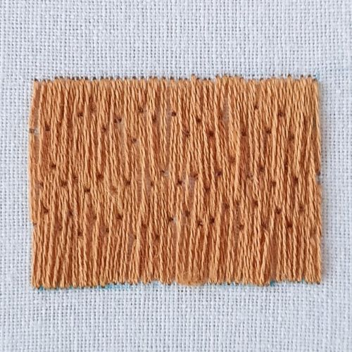 Lang- und Kurzstichmustertuch aus dem Jahr 2020