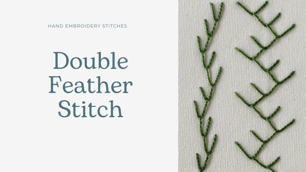 Broderie Double Feather Stitch