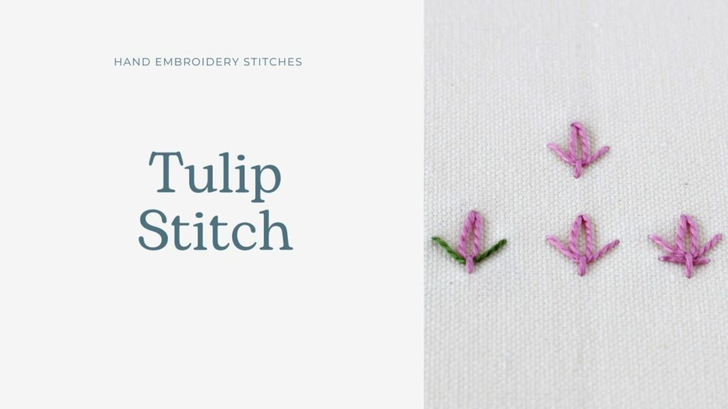 Tulpenstich-Stickerei