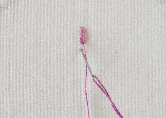 Tulpenstich Schritt 3