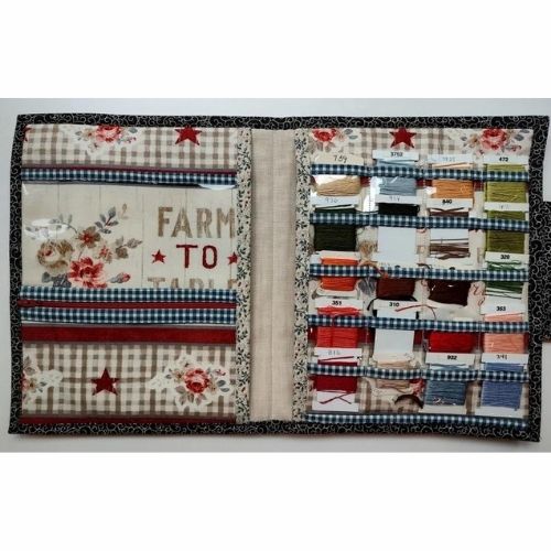 Cross stitch organizer with pockets on Etsy