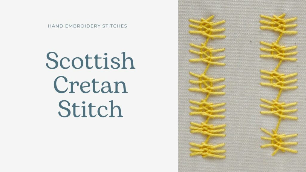 Tutoriel de broderie au point de crétois écossais