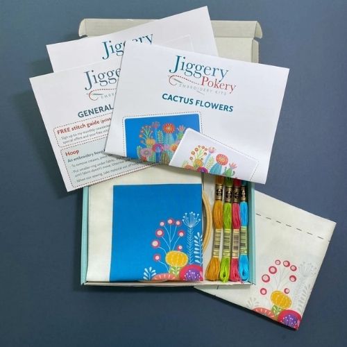 Best gift for embroiderer -  Cactus embroidery kit on Etsy