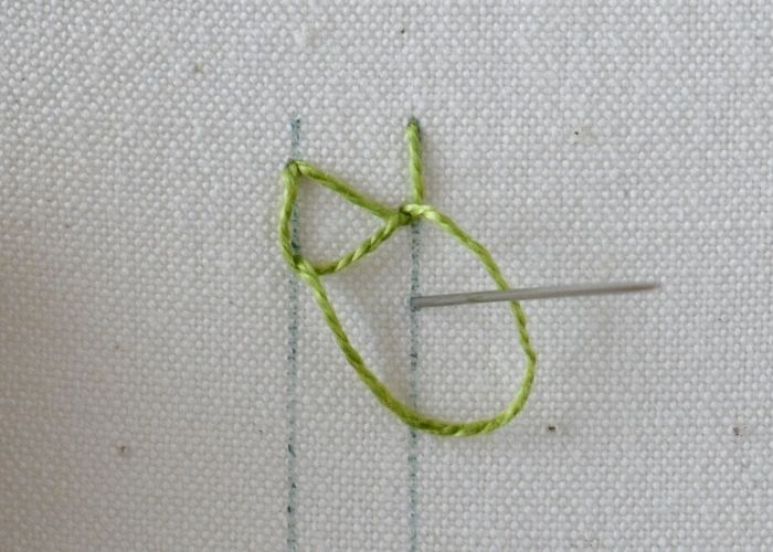 Closed Chain Stitch Step 6