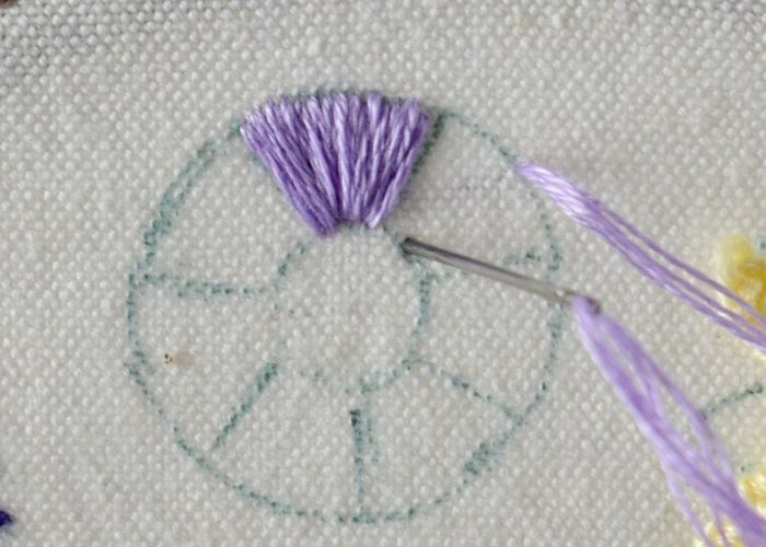 Satin stitch step 1 image