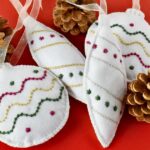 Felt Embroidered Christmas Ornaments: PDF Pattern & DIY Tutorial